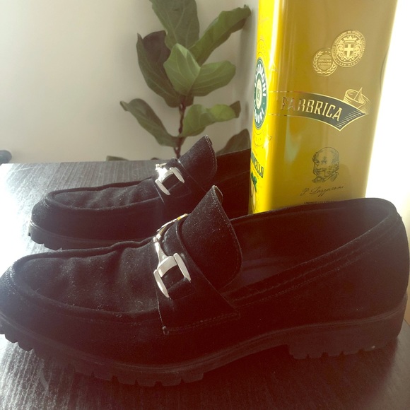 Gucci Other - Very rare vintage suede Gucci loafers 11.5/us 12.5